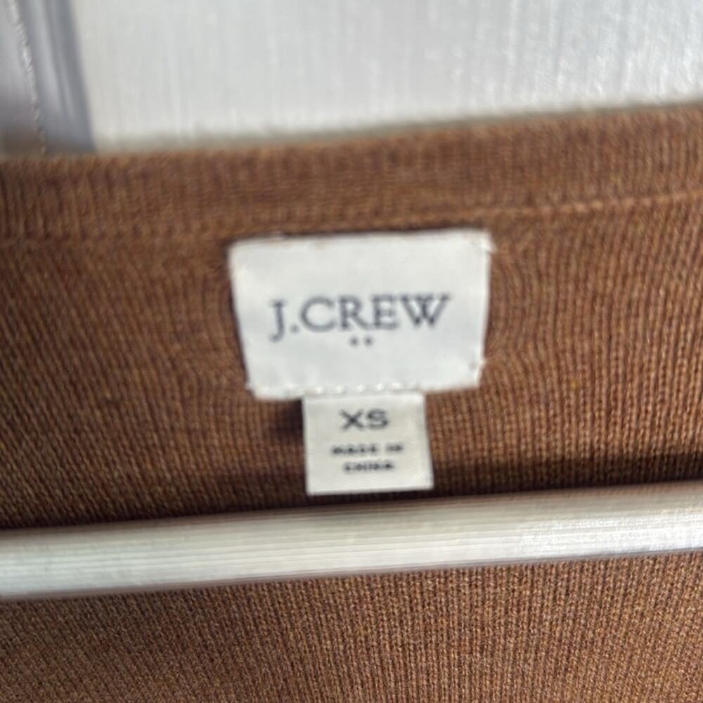 J. Crew Vanessa Camel Cardigan Sweater-Jacket AC619 W1452 Sz XS - Picture 4 of 8